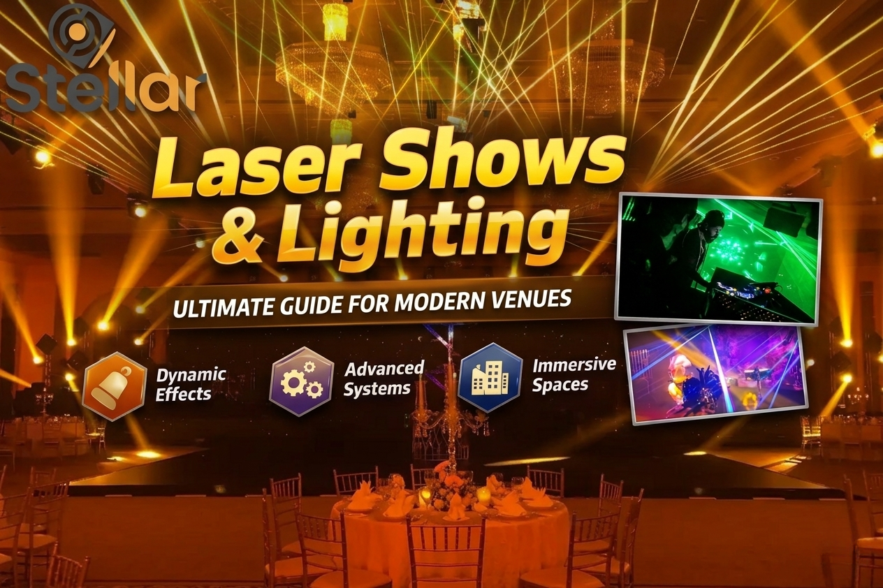 Laser shows and lighting